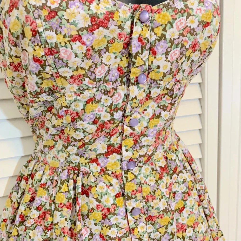 Floral Mini Romper - Picture 3 of 4